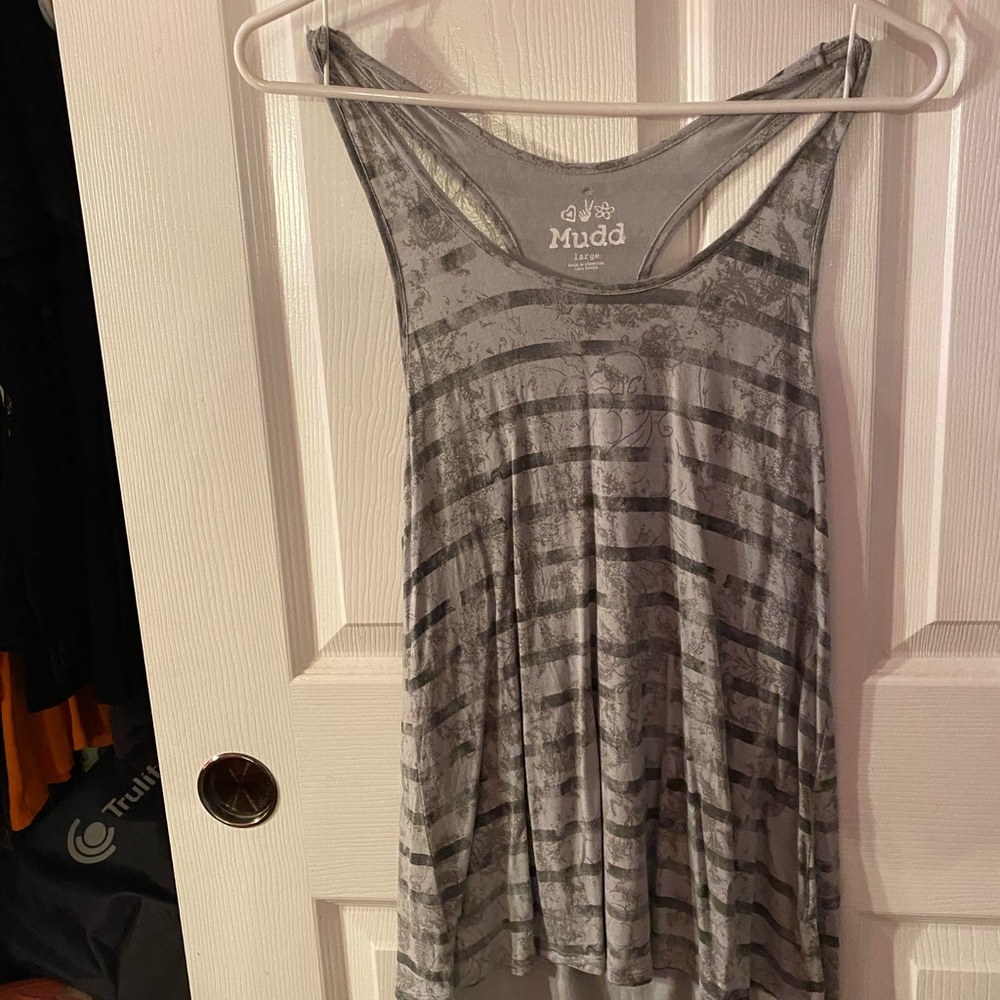 Mud shirt gray white